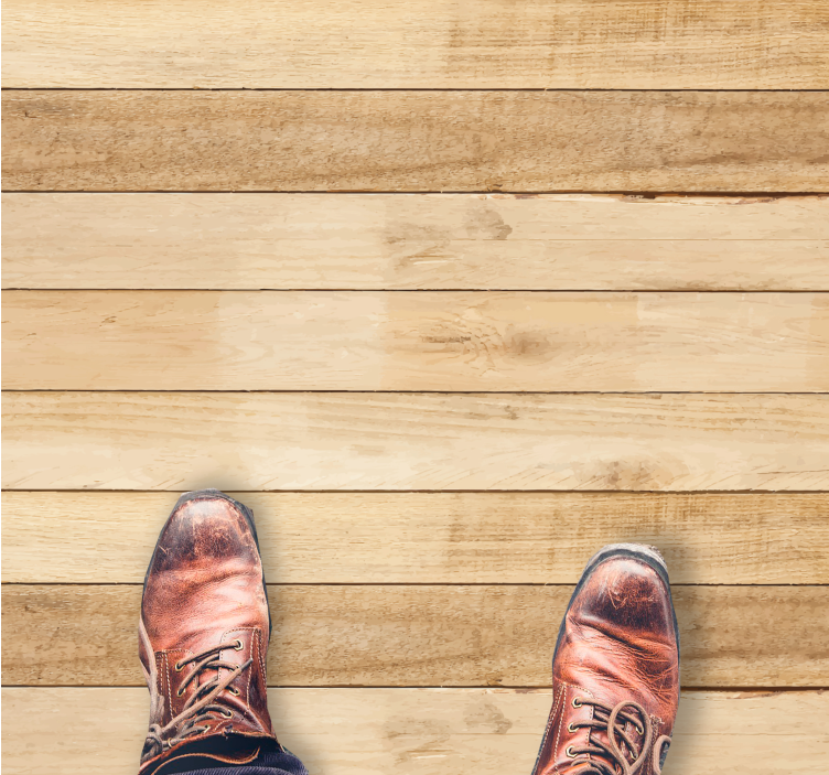 Vinylteppich Holzoptik helle Holzdielen - TenStickers