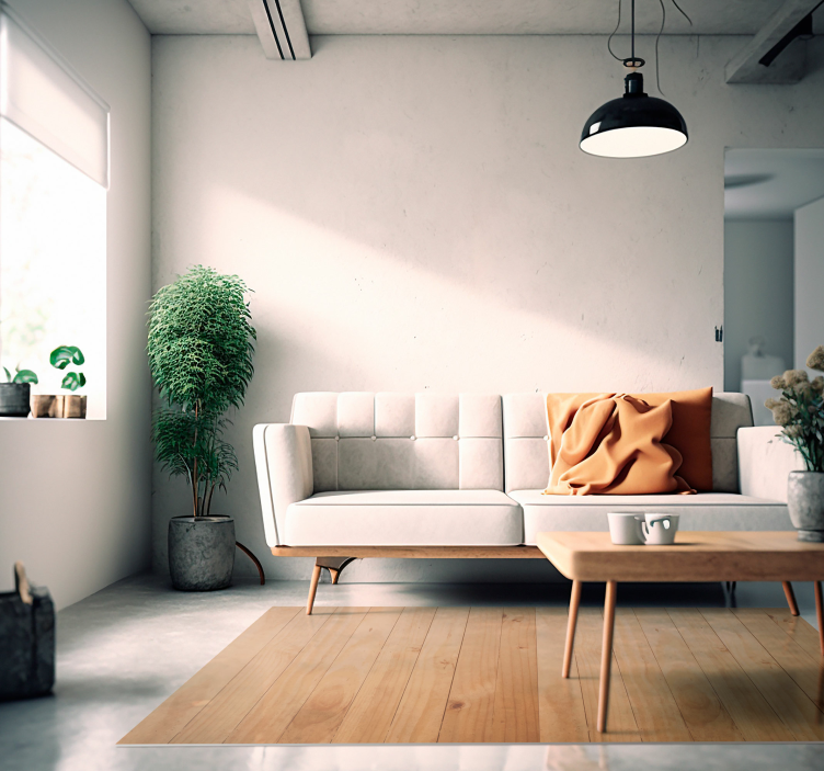 Vinylteppich Holzoptik planke helle oberfläche - TenStickers