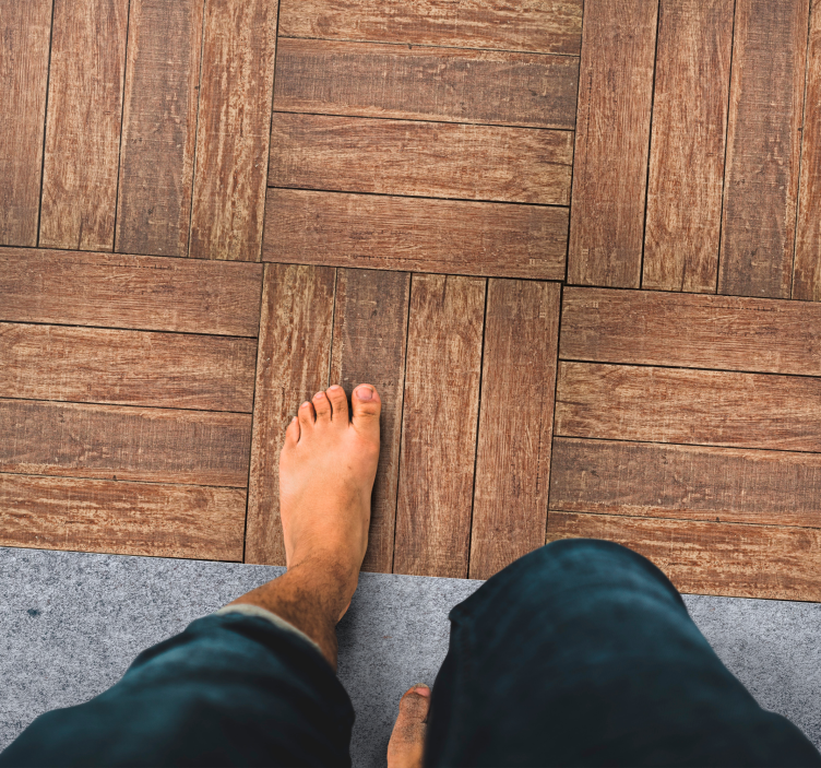 Vinylteppich Holzoptik luxuriöses muster - TenStickers