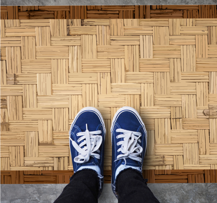 Vinyl Teppich Eingang organisch gewebte oberfläche - TenStickers