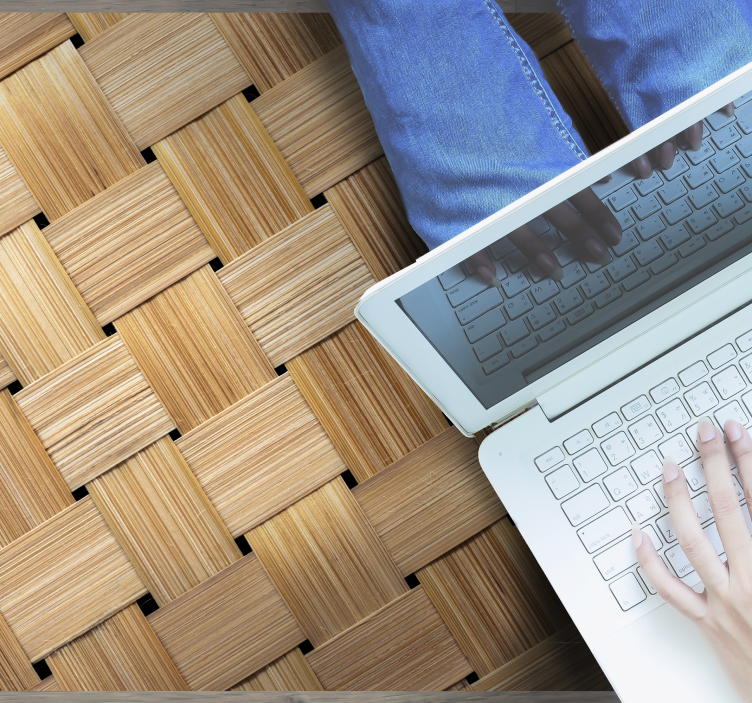 Vinylteppich Holzoptik parkettsimulation - TenStickers