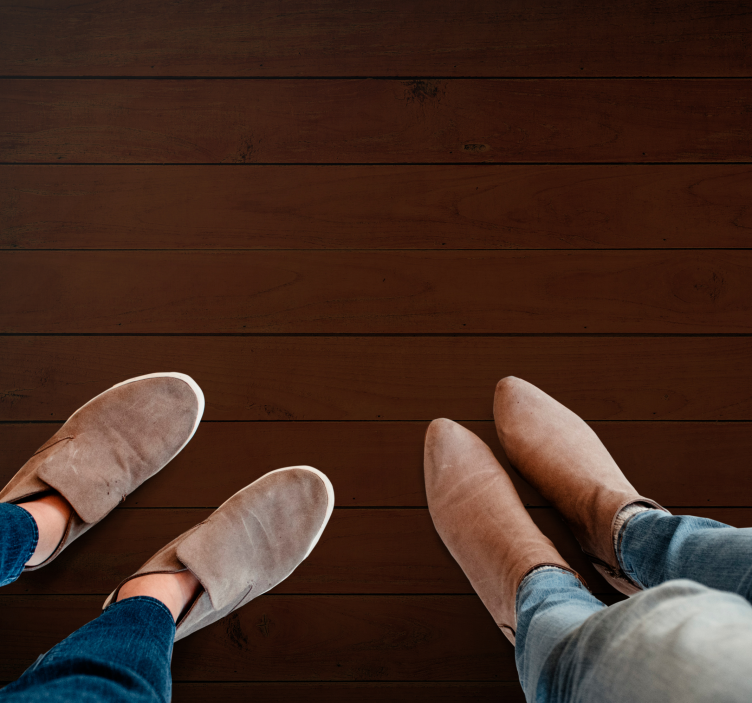 Vinylteppich Holzoptik dunkelbraune textur - TenStickers