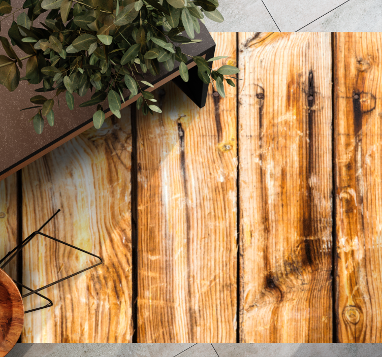 Vinylteppich Holzoptik rustikale klassische dielen - TenStickers