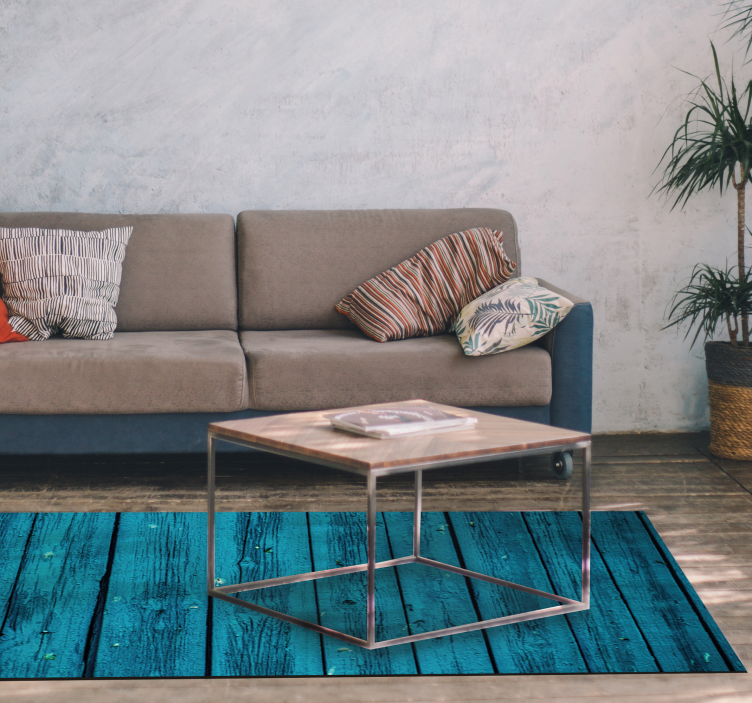 Vinylteppich Holzoptik verwitterte bretter - TenStickers