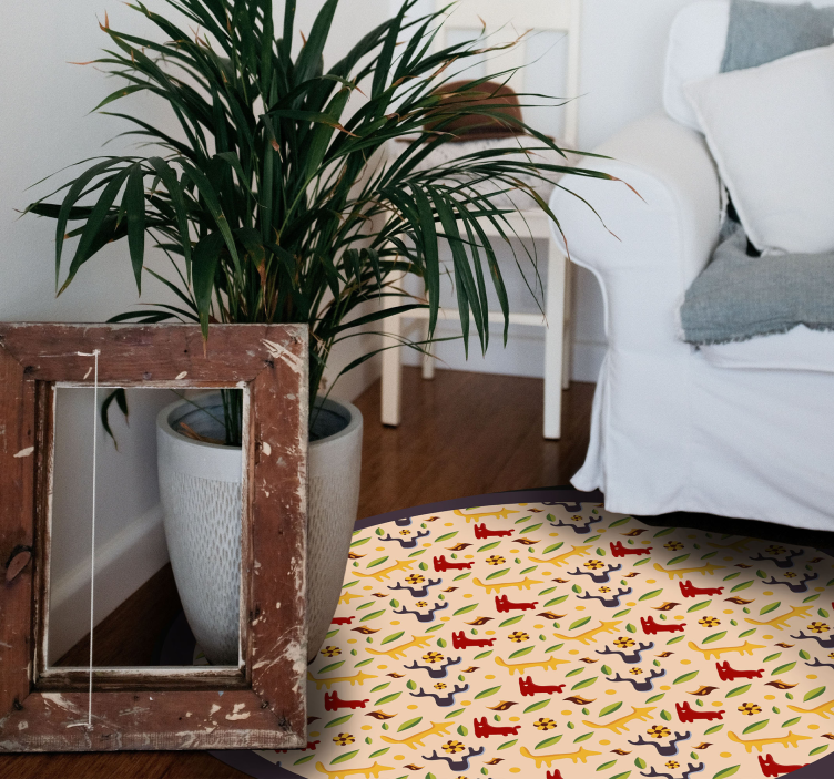 Vinylteppich kindlich bunte waldtiere - TenStickers