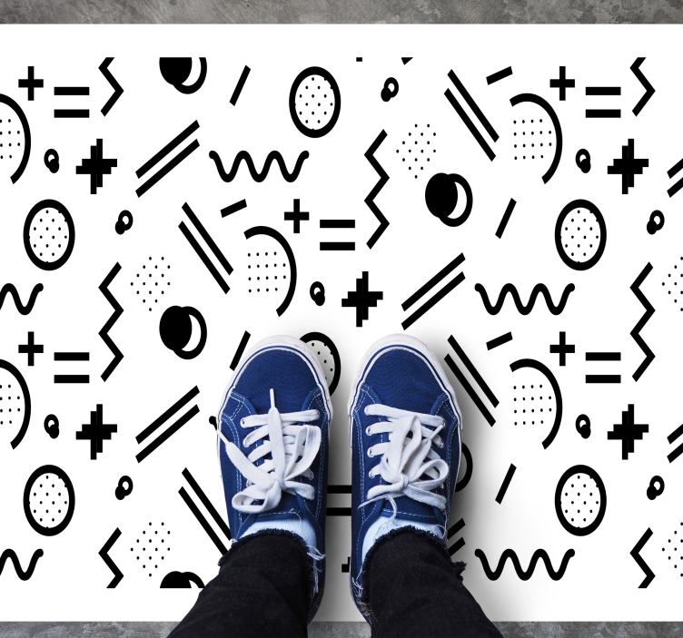 Vinylteppich kindlich dynamisches musterspiel - TenStickers