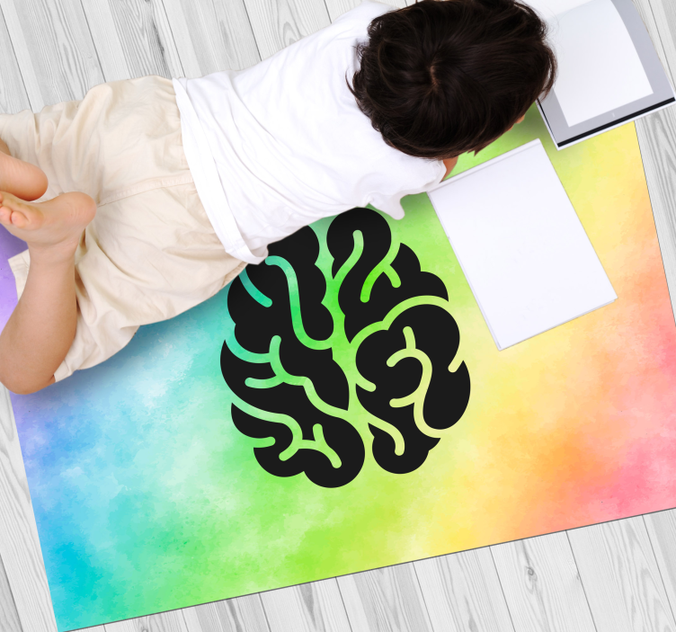 Vinylteppich kindlich pädagogischer regenbogen - TenStickers