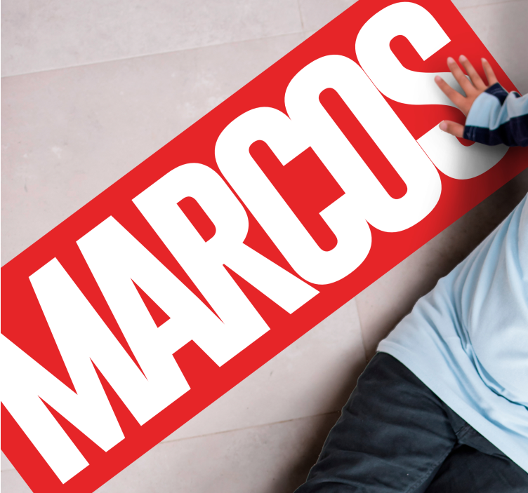 Vinylteppich mit Name Comic Schriftzug - TenStickers