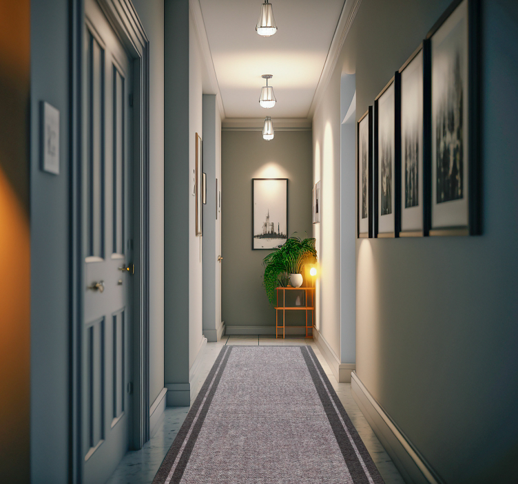 Vinylteppich modern dunkelrahmen-Design - TenStickers