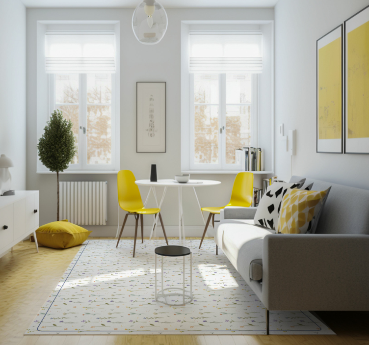 Vinylteppich Natur kleine Frühlingszweige - TenStickers