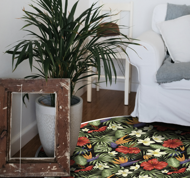 Vinylteppich Natur Tropische Dschungelpflanzen - TenStickers