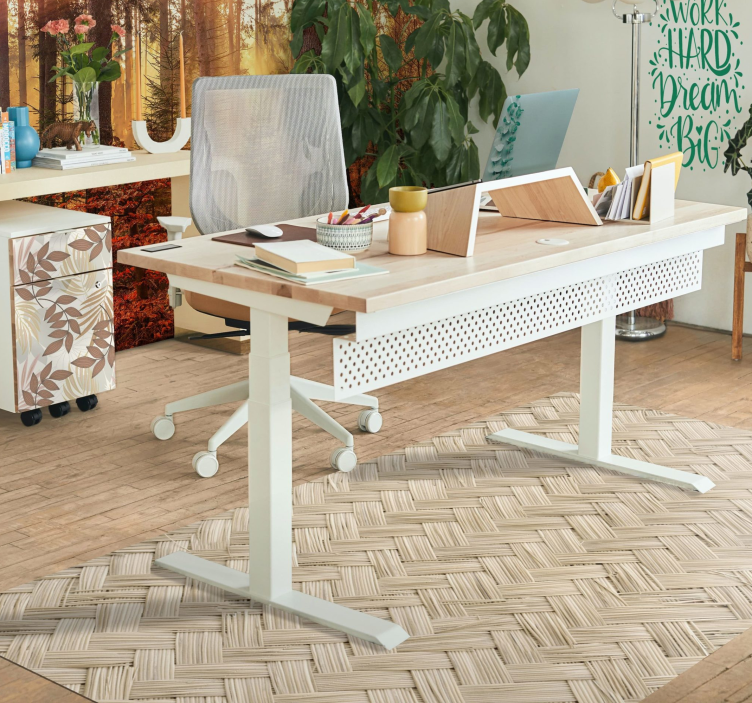 Vinylteppich Vintage Stroh teppich - TenStickers