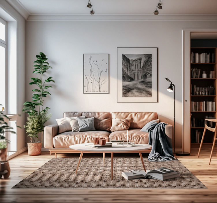 Vinylteppich schlichtes braunes Design - TenStickers