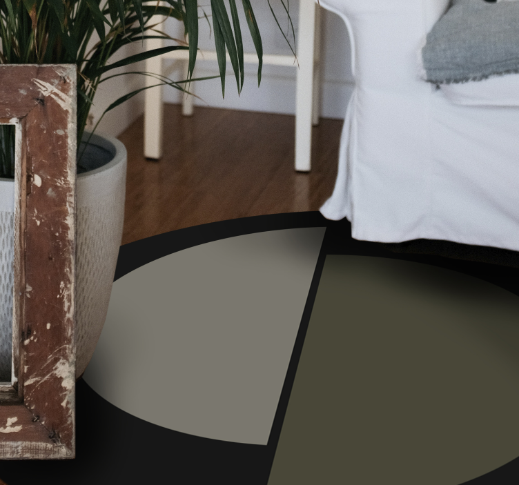 Vinylteppich nordisch Haferflockengrün im nordischen stil - TenStickers