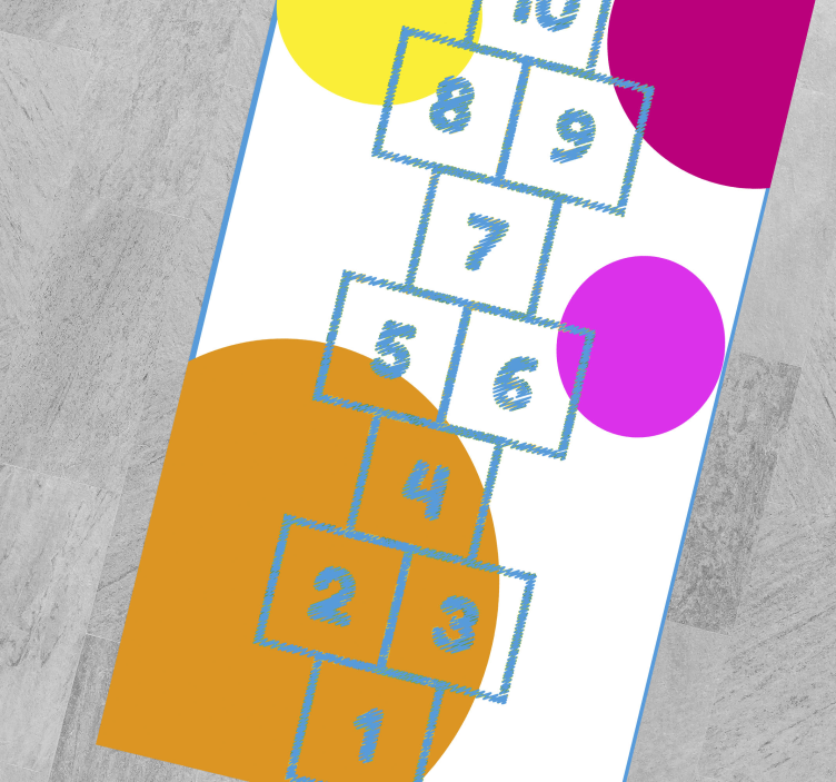 Vinylteppich spiele Kinder hüpfen spiel vinyl teppich - TenStickers