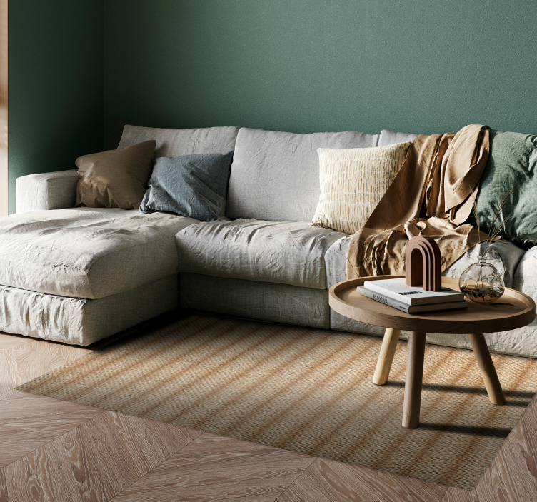 Vinylteppich Textur Jutenmuster - TenStickers