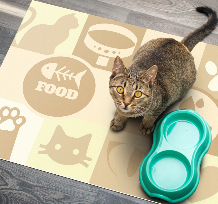 Vinylteppich Tiere Matte Katze - TenStickers