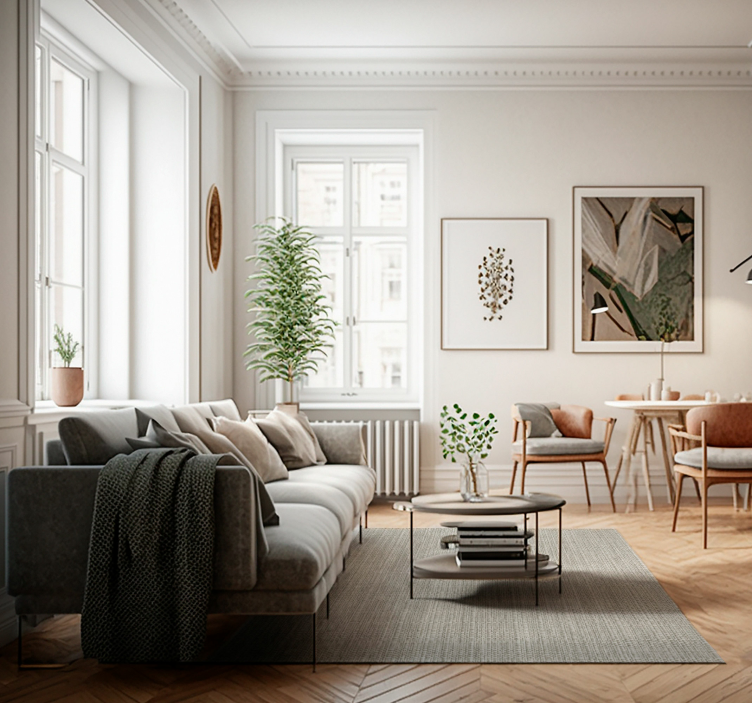 Vinylteppich Textur Hellbraune flachstextur - TenStickers