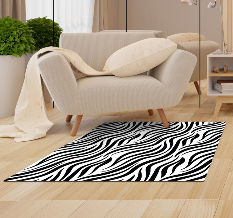 Vinylteppich Zebrastreifenmuster - TenStickers