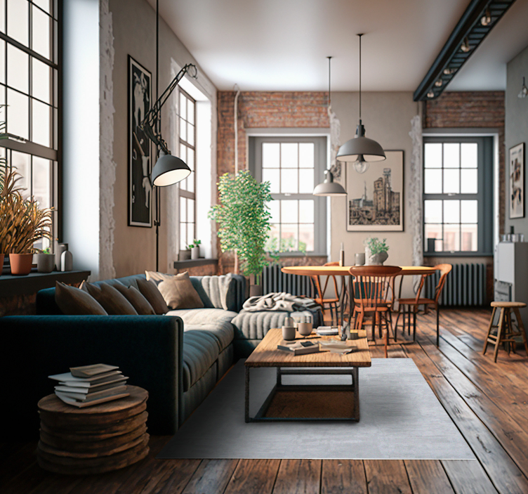 Vinyl Teppich Steinoptik Zement Textur - TenStickers