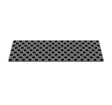 Vinyl Teppich schwarz moderner 3d-würfel - TenStickers