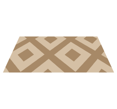 Vinyl Teppich Bad beige stoffimitat - TenStickers