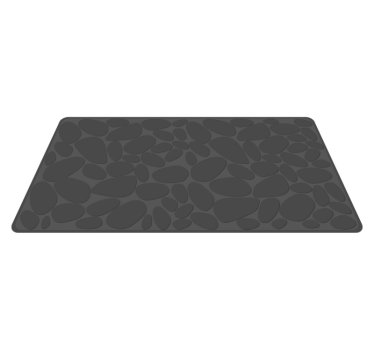 Vinyl Teppich Bad grauer felseffekt - TenStickers