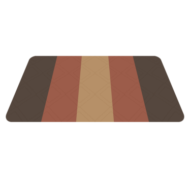 Vinyl Teppich Bad bunte streifen - TenStickers