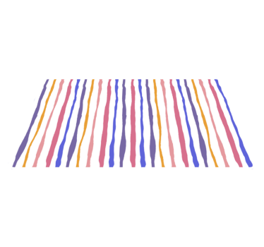 Vinyl Teppich Bad bunte breite streifen - TenStickers