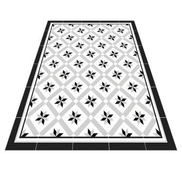 Vinyl Teppich Küche hydraulisch schwarz - TenStickers
