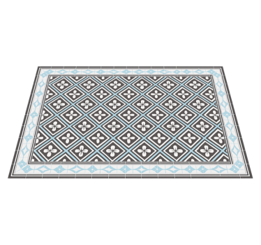 Vinyl Teppich Terrasse geometrisches fliesendesign - TenStickers