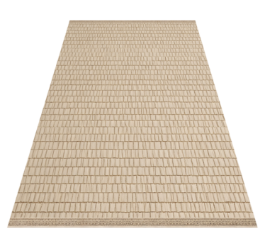 Vinyl Teppich Terrasse gewebte rattanstruktur - TenStickers