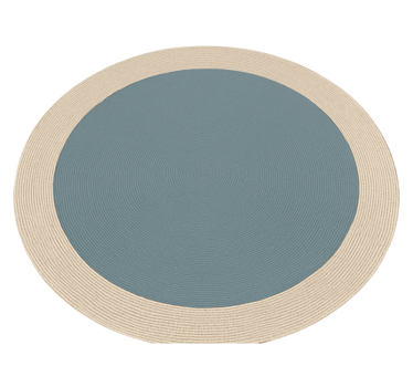 Vinyl Teppich Terrasse zweifarbiges rundes design - TenStickers