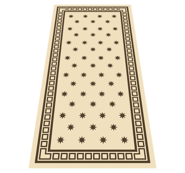 Vinyl Teppich Küche vintage-beige-motiv - TenStickers