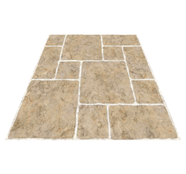 Vinyl teppich bad beige steine - TenStickers