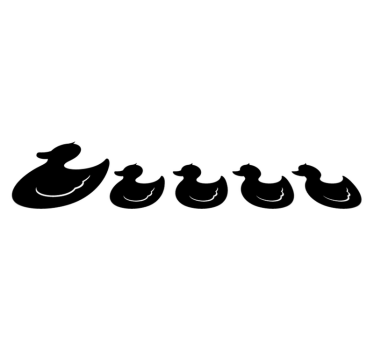 Vinyl teppich bad gummiente - TenStickers
