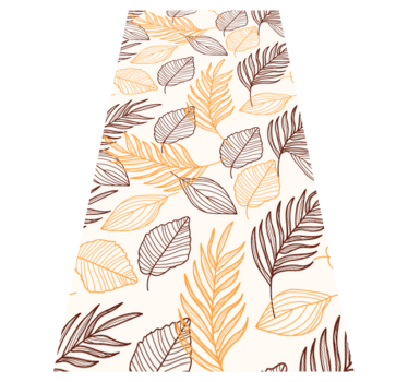 Vinyl teppich bad mit goldenem getreide-design - TenStickers