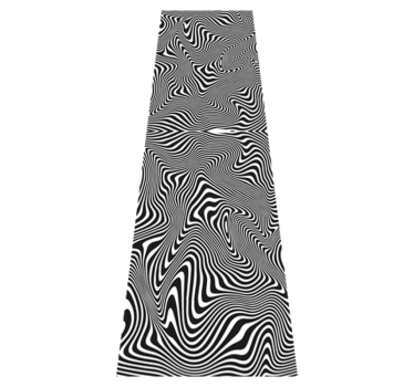 Vinyl teppich bad zebra 3d effekt dusche - TenStickers