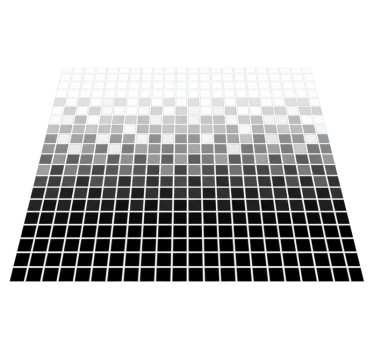 Vinyl teppich bad mit kleinen monochromen mosaiken - TenStickers