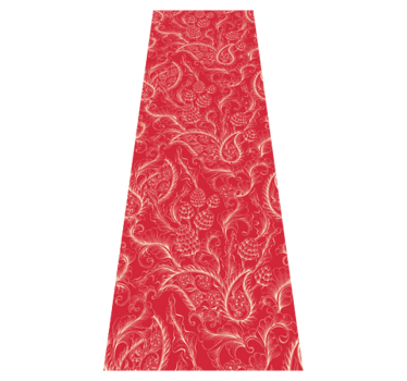 Vinyl teppich küche paisley illustration kühlschrank - TenStickers