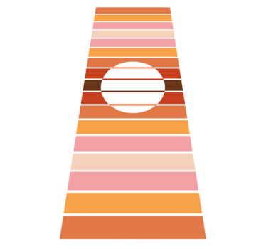 Vinyl teppich küche 70er jahre sonne kühlschrank - TenStickers