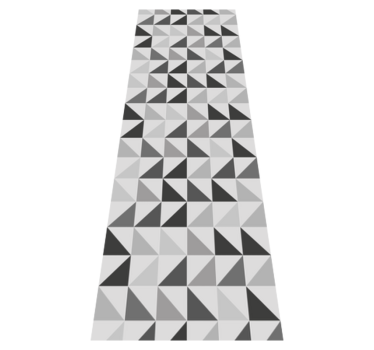 Vinyl teppich büro mit geometrischen dreiecken - TenStickers