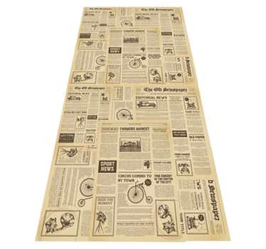Vinyl teppich büro im vintage american zeitungsdesign - TenStickers