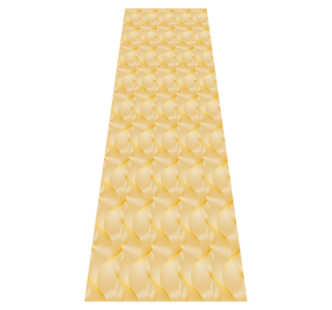 Vinyl teppich büro goldfolie wellenillusion - TenStickers