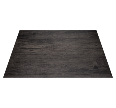 Schwarzer Holz Vinyl Teppich - TenStickers