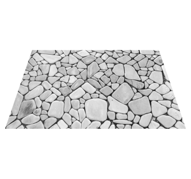 Vinyl Teppich Steinoptik kieselstein-design - TenStickers