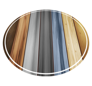 Vinylteppich Holzoptik gestreifter holzreif - TenStickers