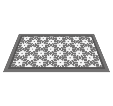 Vinyl Teppich Bad geometrische badezimmermatte - TenStickers