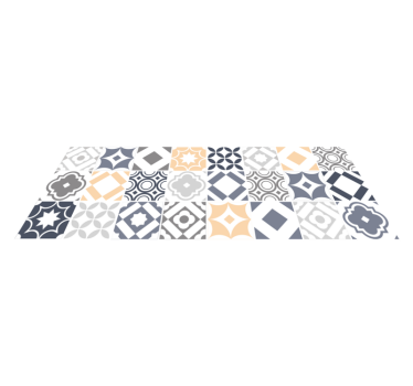 Fliesenmuster Vinyl Teppich Bad - TenStickers