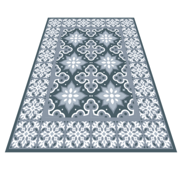 Vinyl Teppich Bad traditionelle fliese - TenStickers